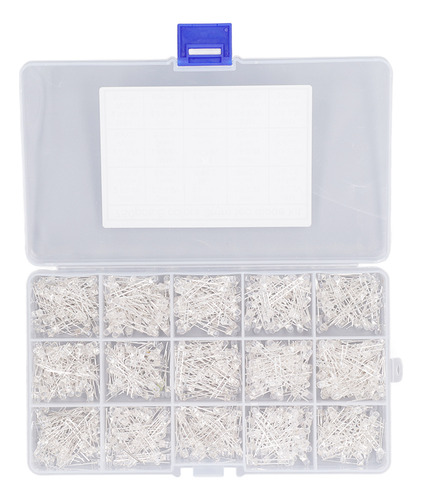 Diodo Led, 750 Unidades, Transparente, 3 Mm, Rojo, Amarillo,