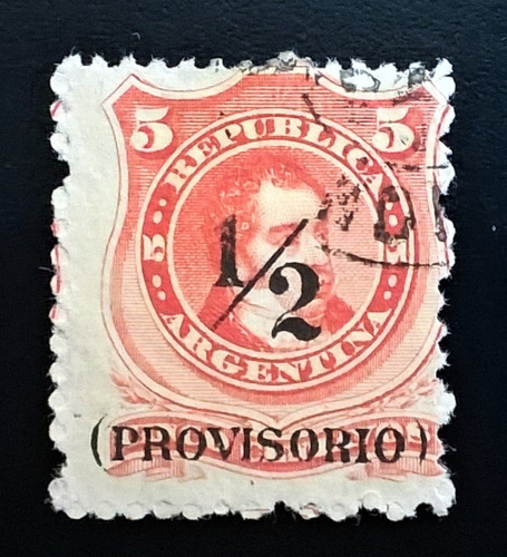 Argentina, Sello Gj 60 1-2c Provis P Grande 82 Usado L11269