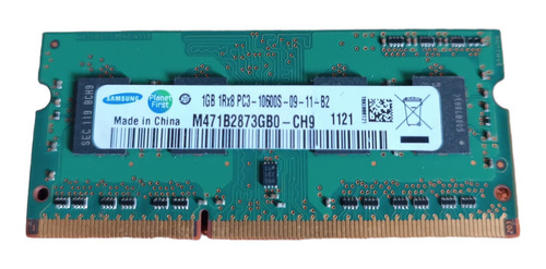 Memoria Ram 1gb Ddr3 Samsung Pc3-10600 Laptop Tienda Fisica