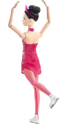 Muñeca Morena De Barbie, Patinadora Sobre Hielo, Para Deport