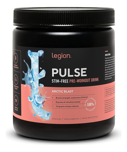 Legion Pulse Pre Workout Supplement - Bebida Pre-entrenamien