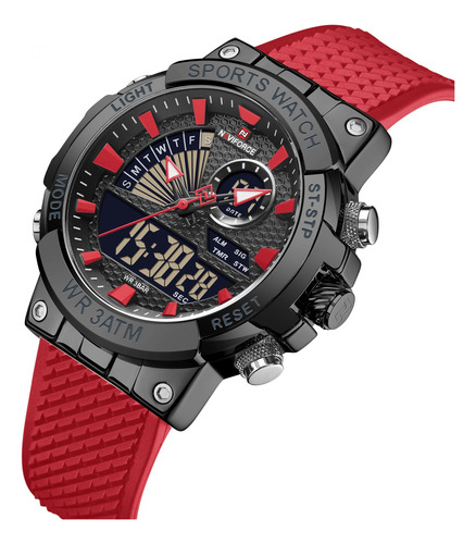 Reloj Naviforce Alarma- Cronometró -hora Digitales Silver