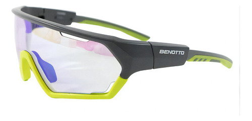 Lentes Ciclista Armazón Gris Amarillo Mica Anti Uv Benotto Color de la lente Gris/Amarillo Color del armazón Gris/Amarillo