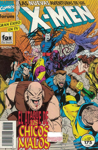 Nuevas Aventuras De Los X-men, Las Vol 17 El Ataque De Los C, De Macchio, Ralph. Editorial S/d, Tapa Blanda En Español