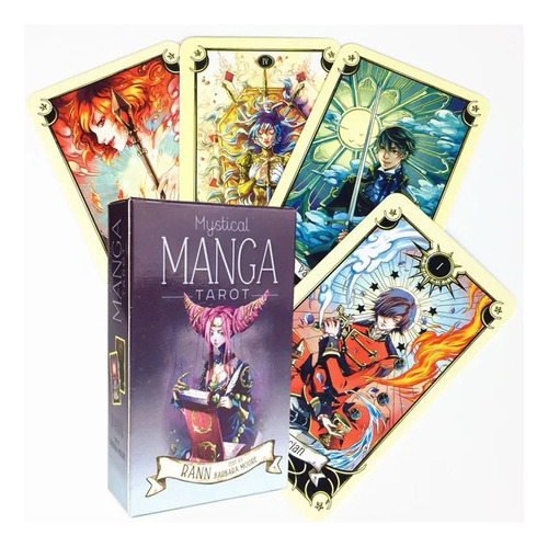 Tarot Mystical Místico Manga Mazo De 78 Cartas 10.5 X 6 Cm