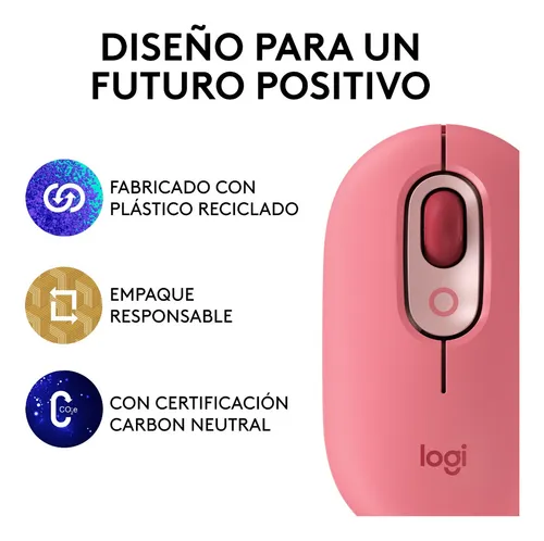 Mouse Inalambrico Logitech Pop Funcion Emoji Bluetooth Flow