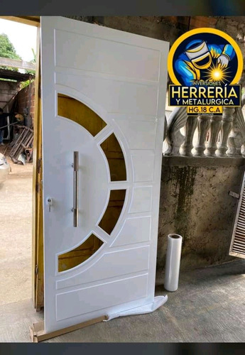 Puertas Principales En Diseño Media Luna Con Manillon Cromad