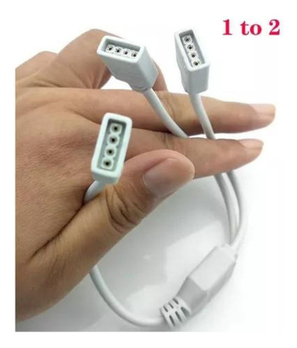 Cable Splitter Divisor Rgb 1 X 2 12v 4 Pines Tira Led Mother