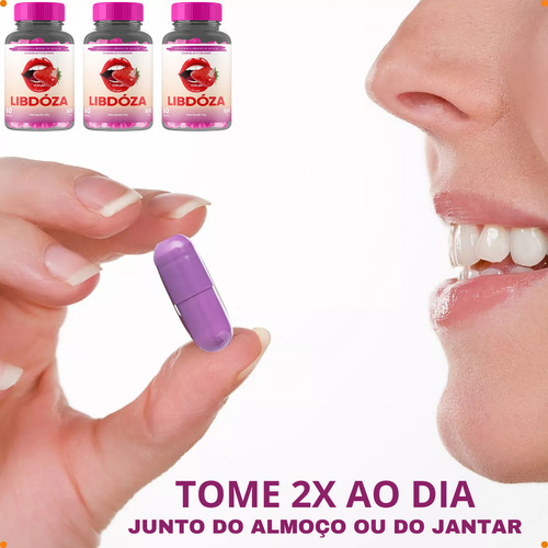 Kit 3 Potes Libdóza Melhor Que Maca Peruana Negra Com Boro Sabor Neutro