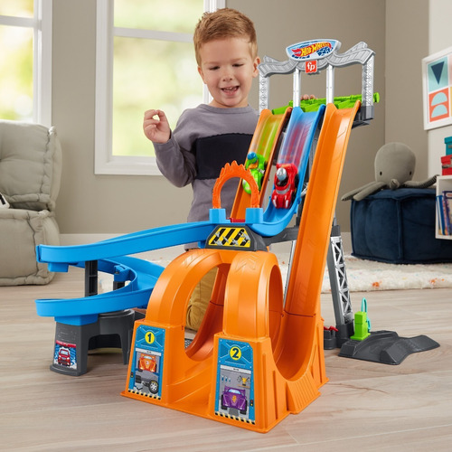 Juguete Para Bebés Fisher-price Pista De Carreras Hot Wheels