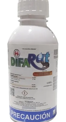 Veneno Para Rata Y Raton Difarat 500ml Tridente Cebo Liquido | Meses ...