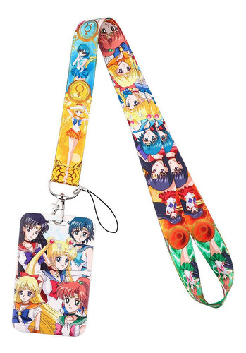 Lanyard Sailor Moon Anime Cinta Colgante+portacredencial V2