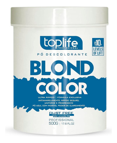 Toplife Profissional Descolorante capilar Pó descolorante azul de alta performance