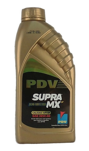 Pdv Supra Mx Synthetic Blend Aceite De Motor Api Sp Sae  ...