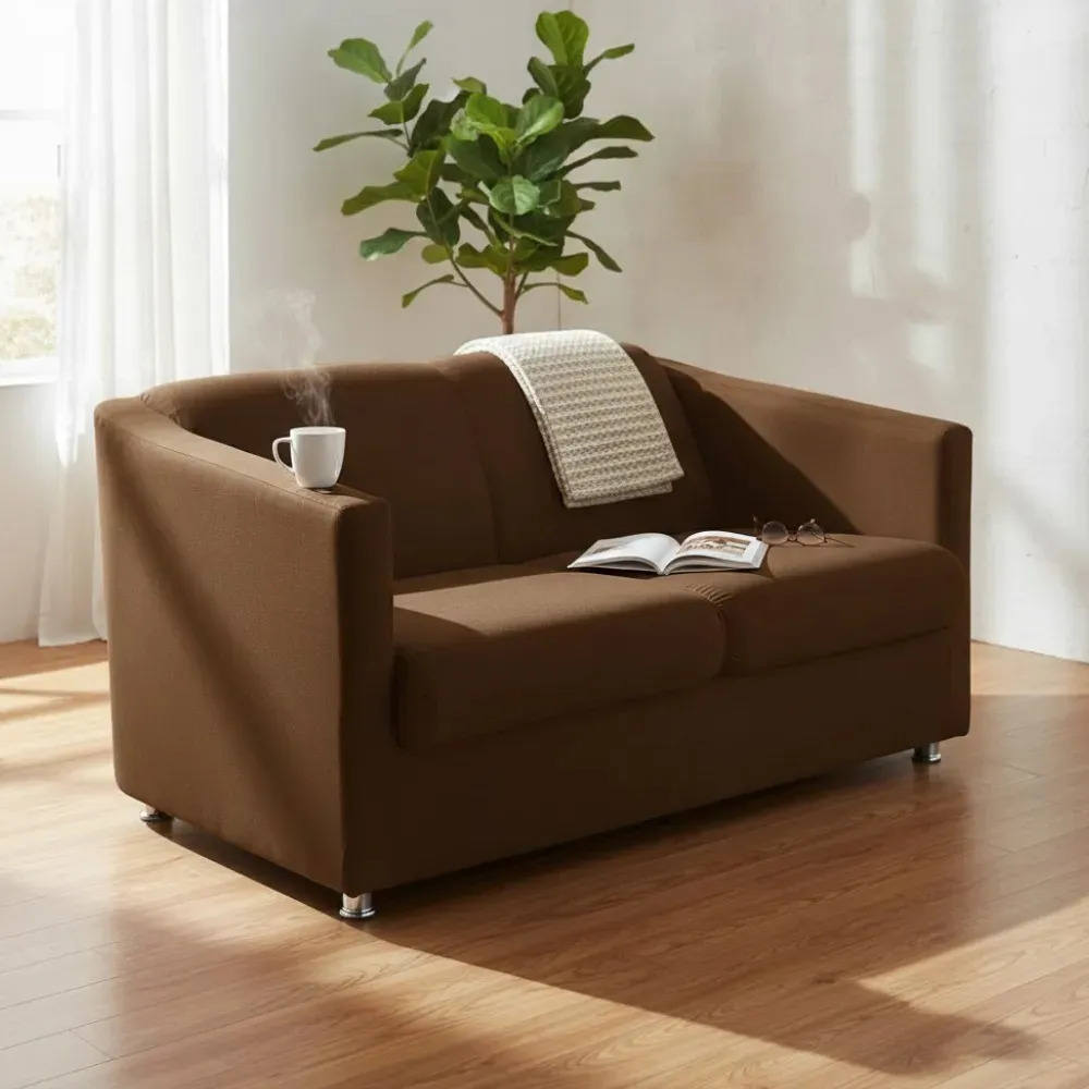 Namoradeira Biane Suede Marrom Salão Beleza