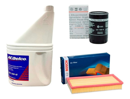 Kit 2 Filtros Aceite Aire + Aceite 10w40 Vw Golf 1995 1996