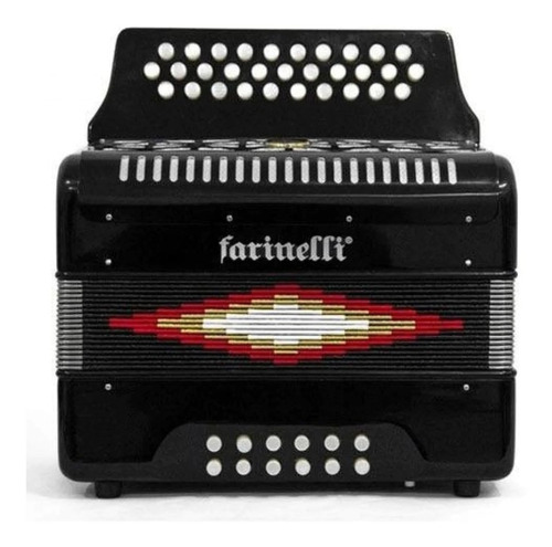 Acordeon Botones Sol Negro 3012 Farinelli 3012n