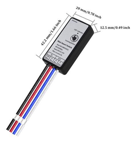 Receptor De Relé Inalámbrico Con Control Remoto 433 Mhz 3.6