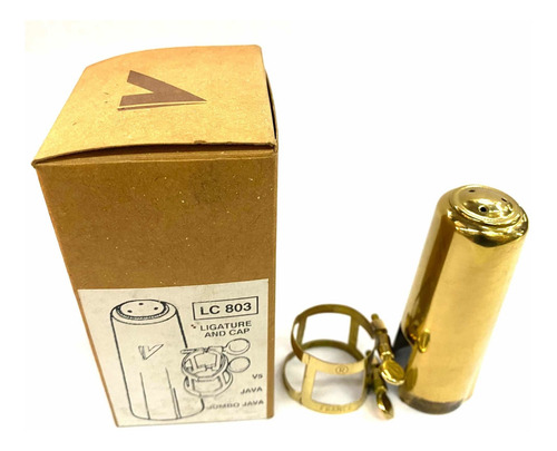 Abraçadeira Sax Tenor C/tampa Vandoren Lc803 Novo Mostruario