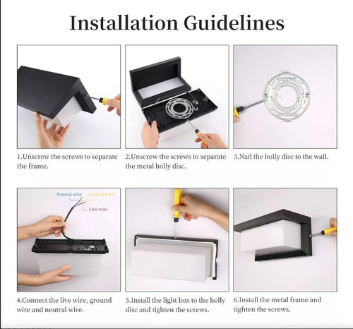 Lámparas De Pared Moderno Led Impermeable Luz Blanca