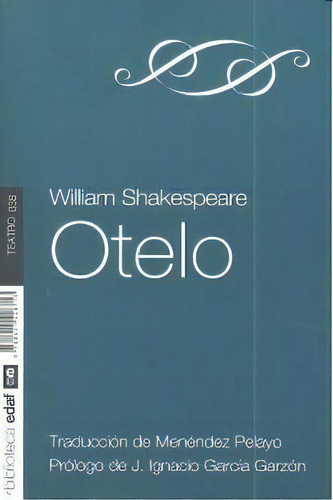 Otelo, De Shakespeare, William. Editorial Edaf, S.l., Tapa Blanda En Español