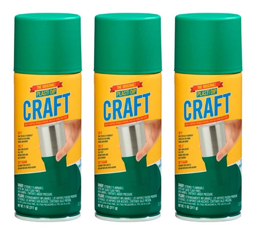 Plasti Dip Pintura Removible Hogar Deco Color Verde Oliva X3