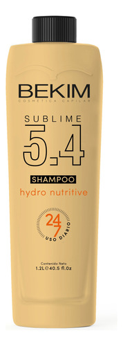 Shampoo Sublime 5.4 Hydro Nutritive 1 L Bekim