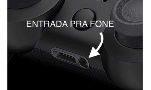 Controle Doubleshock 4 Sem Fio Compativel Com PS4 Pc Genérica Doubleshock 4 2023 Cor Preto