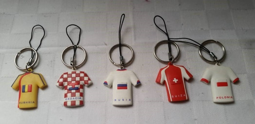 Imagen 3 de 3 de Llaveros Camisas Mundial Futbol - Solo 5 Llaveros -