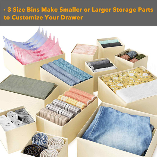 Organizador De Cajones Spaceaid Para Ropa, Paquete De 18, Co