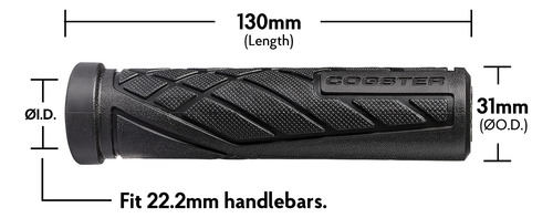 Empuñaduras Deslizantes De Goma Para Bicicleta Xc Mtb Bmx Rojo