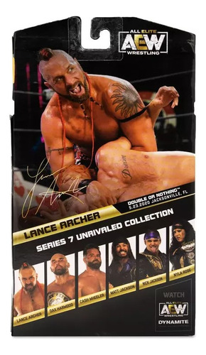 Lance Archer Aew Unrivaled Series 7 #53 Jazwares 6.5 Pulg.