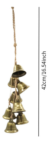 2 Campanas Colgantes Navideñas Forma De Trompeta De Bronce
