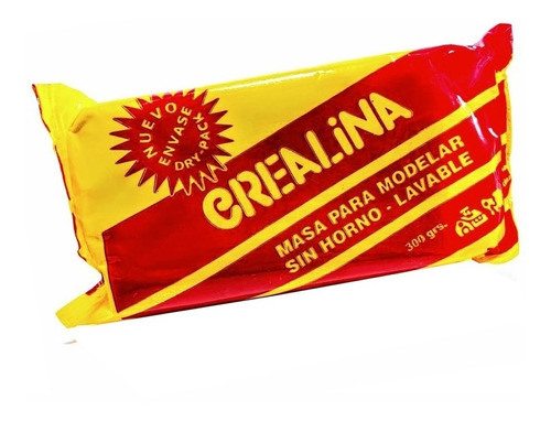 Crealina Pan De 300g Arcilla / Masa Para Modelar Escolar