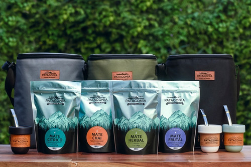 Imagen 5 de 6 de Set Matero Patagonia - Bolso + Mate + Bombilla + Yerbas