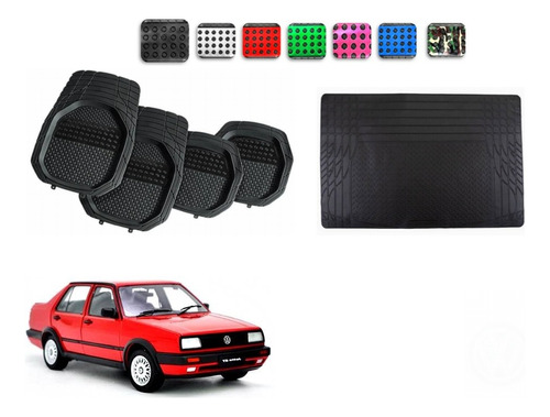 Tapetes 4pz Color 3d + Cajuela Vw Jetta A2 1985 - 1991 1992