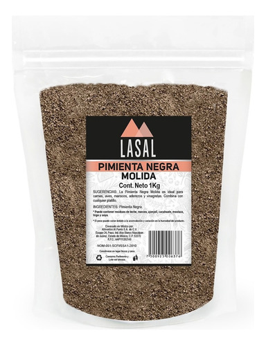 Pimienta Negra Molida 1 Kilogramo Pouch Resellable