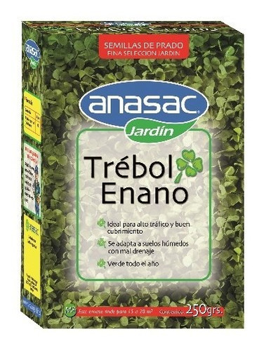 Semillas De Pasto Trebol Enano 250 Gr Anasac