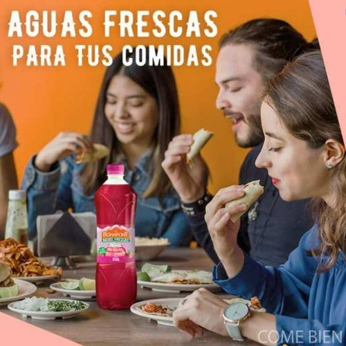 Agua Bonafont Aguas Frescas Uva 1 L