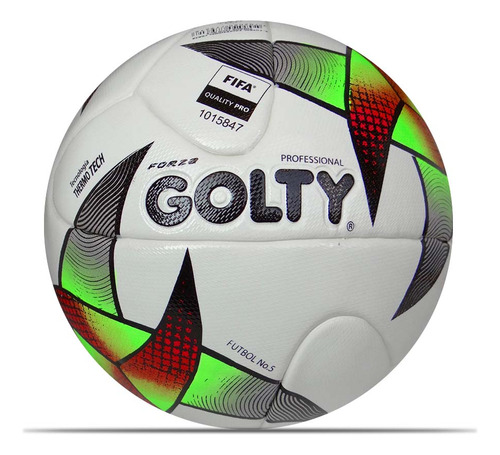 Balón Golty Fútbol Forza Thermotech No.5-blanco Color Blanco