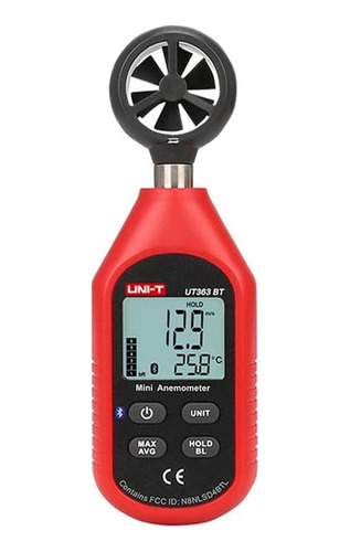 Anemometro Uni-t Ut363 Bt, Bluetooth Velocidad Y Temperatura