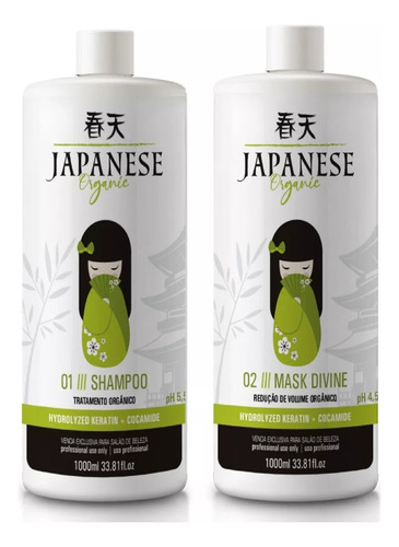 Alisante sem formol japanese style ORGANIC Sem Formol liso perfeito alisamento organico antifrizz de 2L 2kg