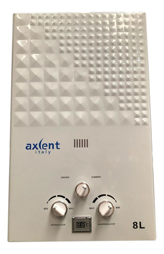 Boiler D/agua Para 1.5 Servicios. Gas Lp. Axcent Italy C8l Color Blanco Tipo De Gas Glp