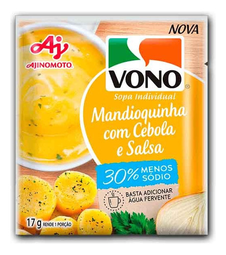 Sopa Instantânea Vono Cremosa Mandioquinha C/ Cebola E Salsa