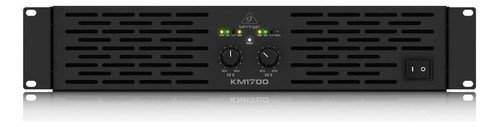 Behringer Km1700 Amplificador Poder Profesional 1700 Watts Color Negro