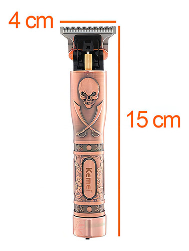 Maquina De Acabamento Aparar Barba Pezinho Pronta Cor Bronze 100v/240v