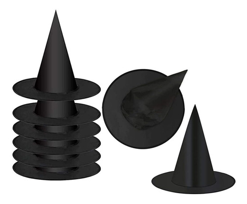 Paquete De 8 Sombreros De Bruja Para Disfraz De Hallowe...