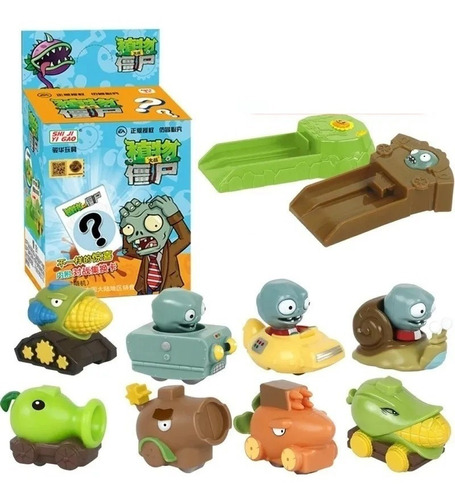 Figuras Plantas Vs Zombies Carritos Sorpresa