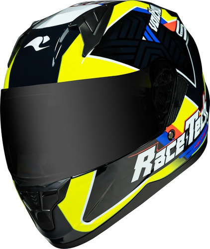 Capacete Race Tech Sector Voltkon Amarelo