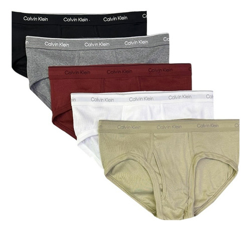 Trusas Calvin Klein 5 Pack De Algodón Colores - Original